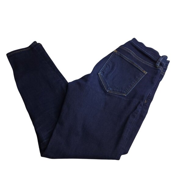 Gap 1969 Womens True Skinny Jeans 26 Short Mid Rise Dark Wash Stretch - Picture 1 of 8